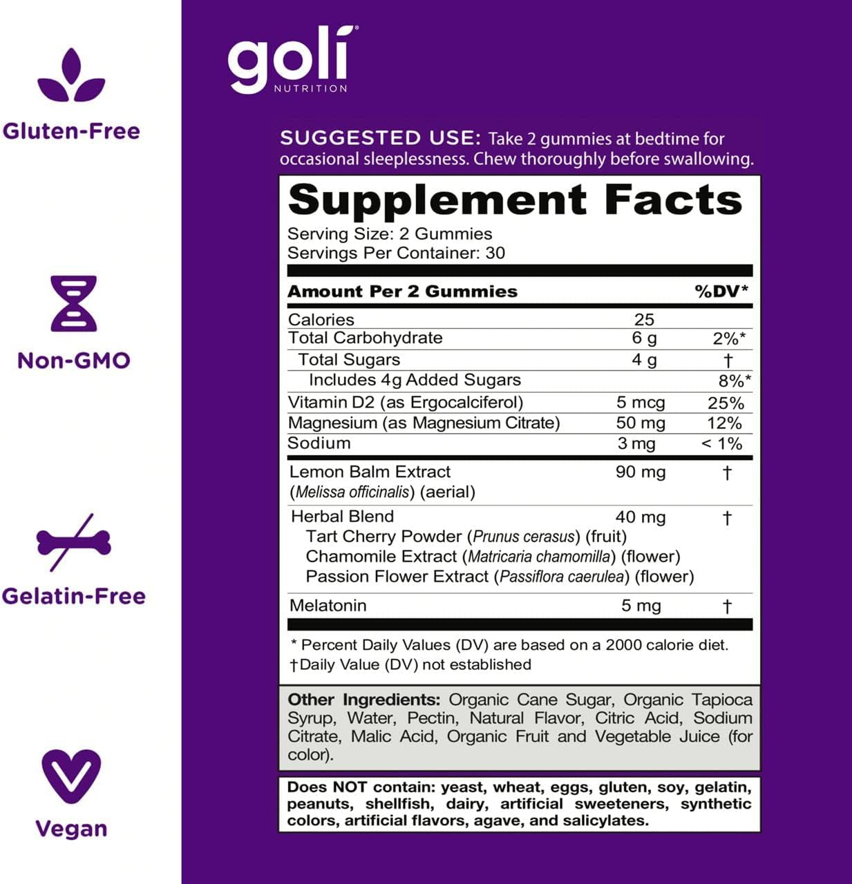 Dreamy Sleep Gummy - 60 Count