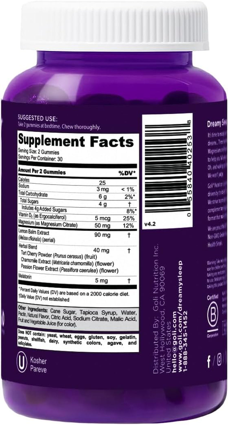 Dreamy Sleep Gummy - 60 Count