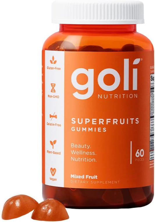 Goli Superfruits Gummy - 60 Count - Mixed Fruit